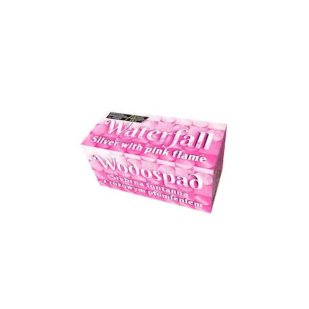 WODOSPAD SREBRNA FONTANNA Z RÓŻOWYM PŁOMIENIEM JF108/P