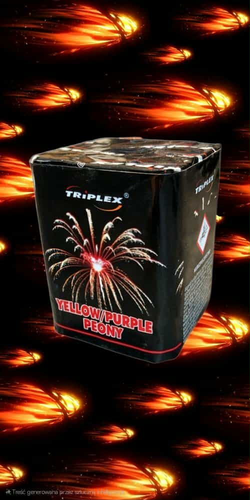 WYRZUTNIA YELLOW/PURPLE PEONY TXB821