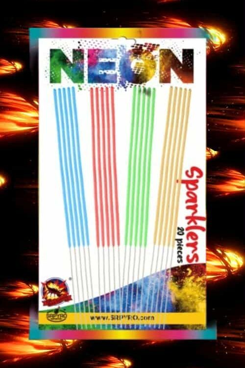 ZIMNE OGNIE NEON 28CM 20SZT CLE6303