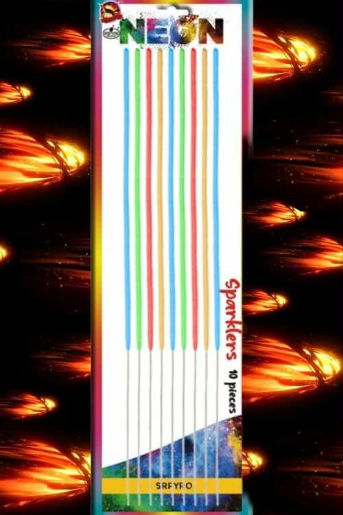 ZIMNE OGNIE NEON 40CM 10SZT CLE6304