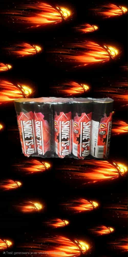 DYM SMOKE TS-40 CZERWONY CLE7036R 1szt